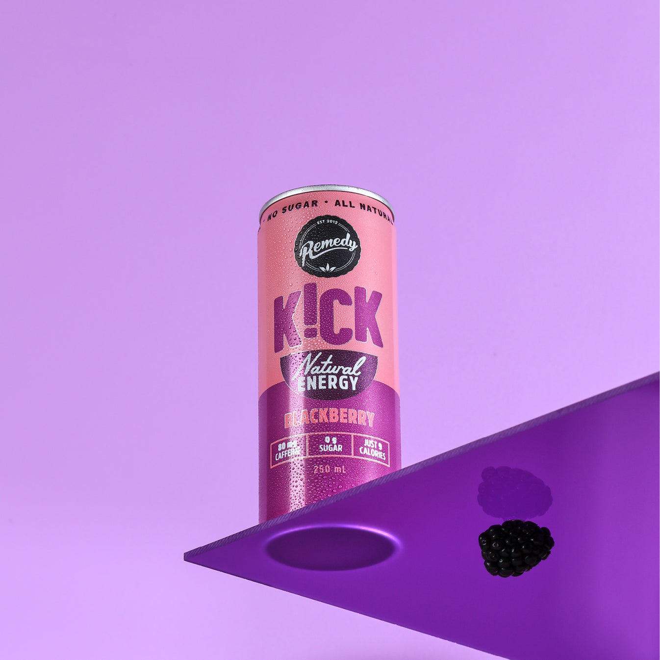 Blackberry KICK | All Natural Energy | Remedy Drinks