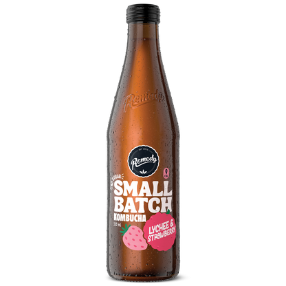 Remedy Kombucha Small Batch Lychee & Strawberry